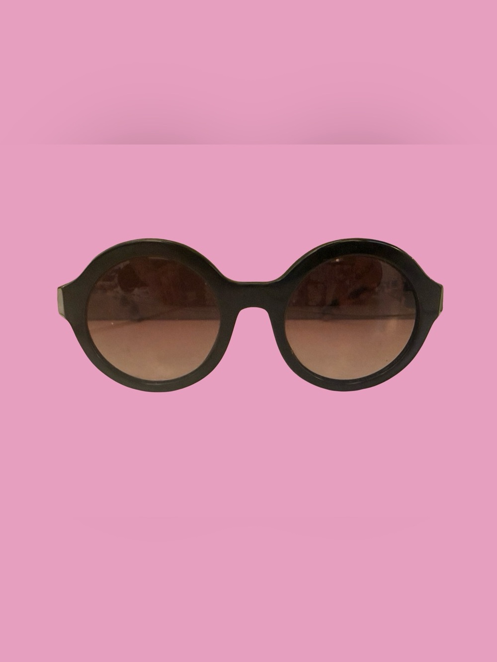 PRADA Men’s Round Black Women's Sunglasses - Unbranded - Picture 1 of 9